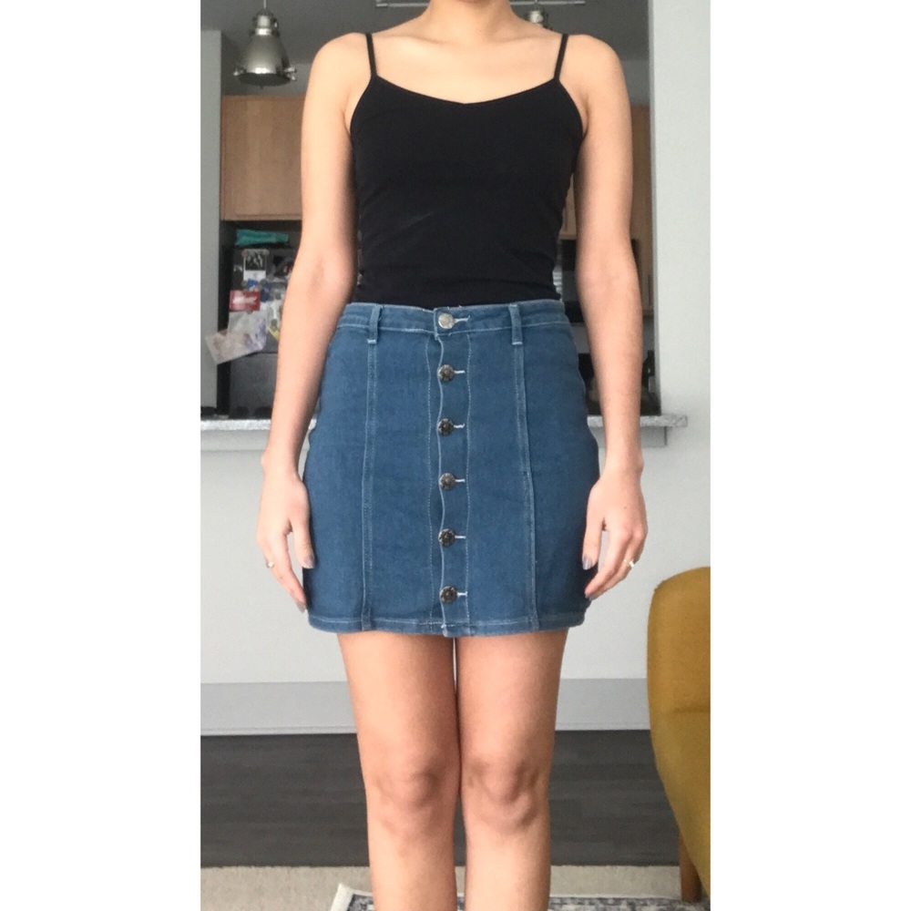 Denim Mini Skirt